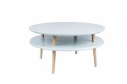 Stolik kawowy UFO Low 70x70 jasnoszary RAGABA