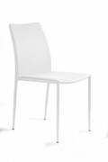 Krzesło DESIGN białe tkanina UNIQUE