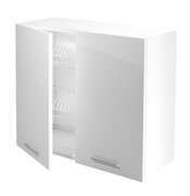 Szafka kuchenna wisząca z ociekaczem 80 VENTO GC-80/72 biały połysk HALMAR