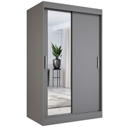 Szafa przesuwna MODUO COMFORT 120 antracyt z lustrem po lewej MKPOL