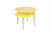 Stolik kawowy UFO MEDIUM 57x57 żółty RAGABA