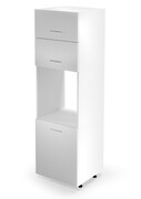 Szafka pod piekarnik 60 VENTO DP-60/214 biały połysk HALMAR