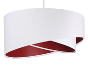Lampa wisząca GEMSTONE WHITE biała/burgundowa BPS KONCEPT