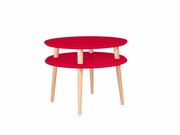 Stolik kawowy UFO MEDIUM 57x57 czerwony RAGABA