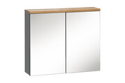 Szafka łazienkowa BALI 840 grafitowa z lustrem COMAD