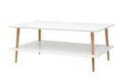 Ława KORO LOW 110x70 biała z półką RAGABA