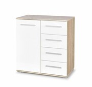 Komoda LIMA KM-2 dąb sonoma/biała HALMAR