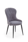 Krzesło K366 VELVET szare HALMAR