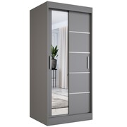 Szafa przesuwna MODUO COMFORT 3 90 antracyt z lustrem MKPOL