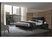 Łóżko MIRAGE VELVET 160x200 zielone SIGNAL