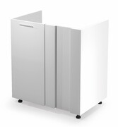 Szafka kuchenna narożna pod zlew 80 VENTO DKN-100/82 biały połysk HALMAR