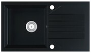 Zlewozmywak granitowy EVINION czarny HALMAR