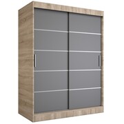 Szafa przesuwna MODUO COMFORT 150 dąb sonoma/antracyt z listwami MKPOL