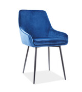 Krzesło ALBI VELVET granatowe SIGNAL