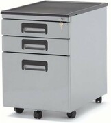 Kontenerek biurowy 324 srebrny UNIQUE