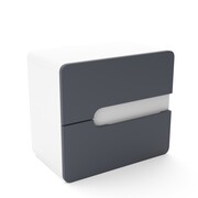 Szafka pod umywalkę nablatową LOFT 60 grafit mat/biały mat 4STOL