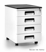 Kontenerek biurowy 325 biały UNIQUE