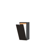 Szafka łazienkowa CAPRI 811 czarna mat z koszem COMAD