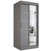 Szafa przesuwna MODUO COMFORT 2 90 antracyt z lustrem MKPOL