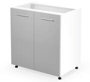 Szafka kuchenna stojąca 80 VENTO D-80/82 jasnoszary połysk HALMAR