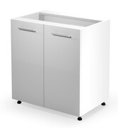 Szafka kuchenna stojąca 80 VENTO D-80/82 biały połysk HALMAR