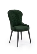 Krzesło K366 VELVET ciemno zielone HALMAR
