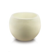 Doniczka z włókna szklanego NEVA BEIGE okrągła Ø 46x38cm beżowa MONDEX