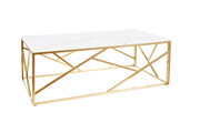 Ława ESCADA A II 120x60 marmur/złota SIGNAL