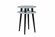 Stolik kawowy UFO HIGH 45x45 ciemnoszary/czarny RAGABA
