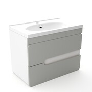 Szafka pod umywalkę LOFT 80 szary mat/biały mat 4STOL