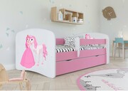 Łóżko dziecięce BABY DREAMS księżniczka i konik 180x80 KOCOT KIDS