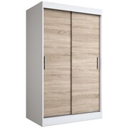 Szafa przesuwna MODUO COMFORT 120 biała mat/dąb sonoma gładka MKPOL