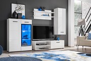 Meblościanka LAUREN MINI biały połysk/biały mat FURNIVAL
