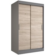 Szafa przesuwna MODUO COMFORT 120 antracyt/dąb sonoma gładka MKPOL