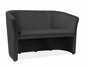 Sofa TM-2 VELVET czarna SIGNAL