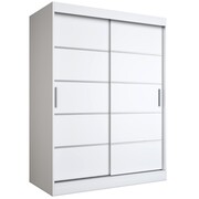 Szafa przesuwna MODUO COMFORT 150 biała mat z listwami MKPOL