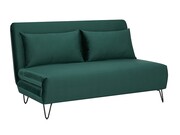 Sofa rozkładana z funkcją spania ZENIA VELVET zielona SIGNAL