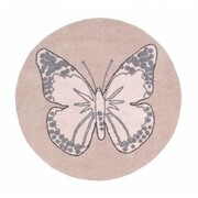 Dywan dziecięcy BUTERFLY NUDE 160x160 różowy LORENA CANALS