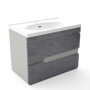 Szafka pod umywalkę LOFT 80 beton/szary mat 4STOL
