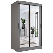 Szafa przesuwna MODUO COMFORT 120 antracyt z dwoma lustrami MKPOL