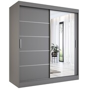 Szafa przesuwna MODUO COMFORT 2 180 antracyt z lustrem MKPOL