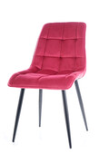 Krzesło CHIC VELVET bordowe SIGNAL