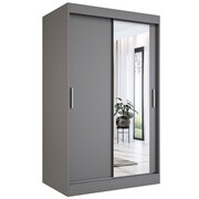 Szafa przesuwna MODUO COMFORT 120 antracyt z lustrem po prawej MKPOL
