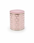 Pufa AQUA VELVET jasnoróżowa HALMAR