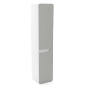 Szafka łazienkowa LOFT 35 wysoka z koszem szary mat/biały mat 4STOL