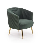 Fotel CROWN ciemno zielony HALMAR