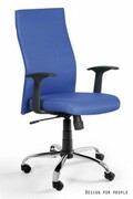 Fotel biurowy BLACK ON BLACK niebieski UNIQUE