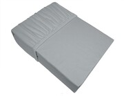 Prześcieradło z gumką Jersey Bielbaw 120x200 szare GRENO