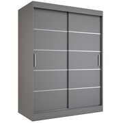 Szafa przesuwna MODUO COMFORT 150 antracyt z listwami MKPOL