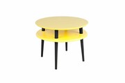 Stolik kawowy UFO MEDIUM 57x57 żółty/czarny RAGABA